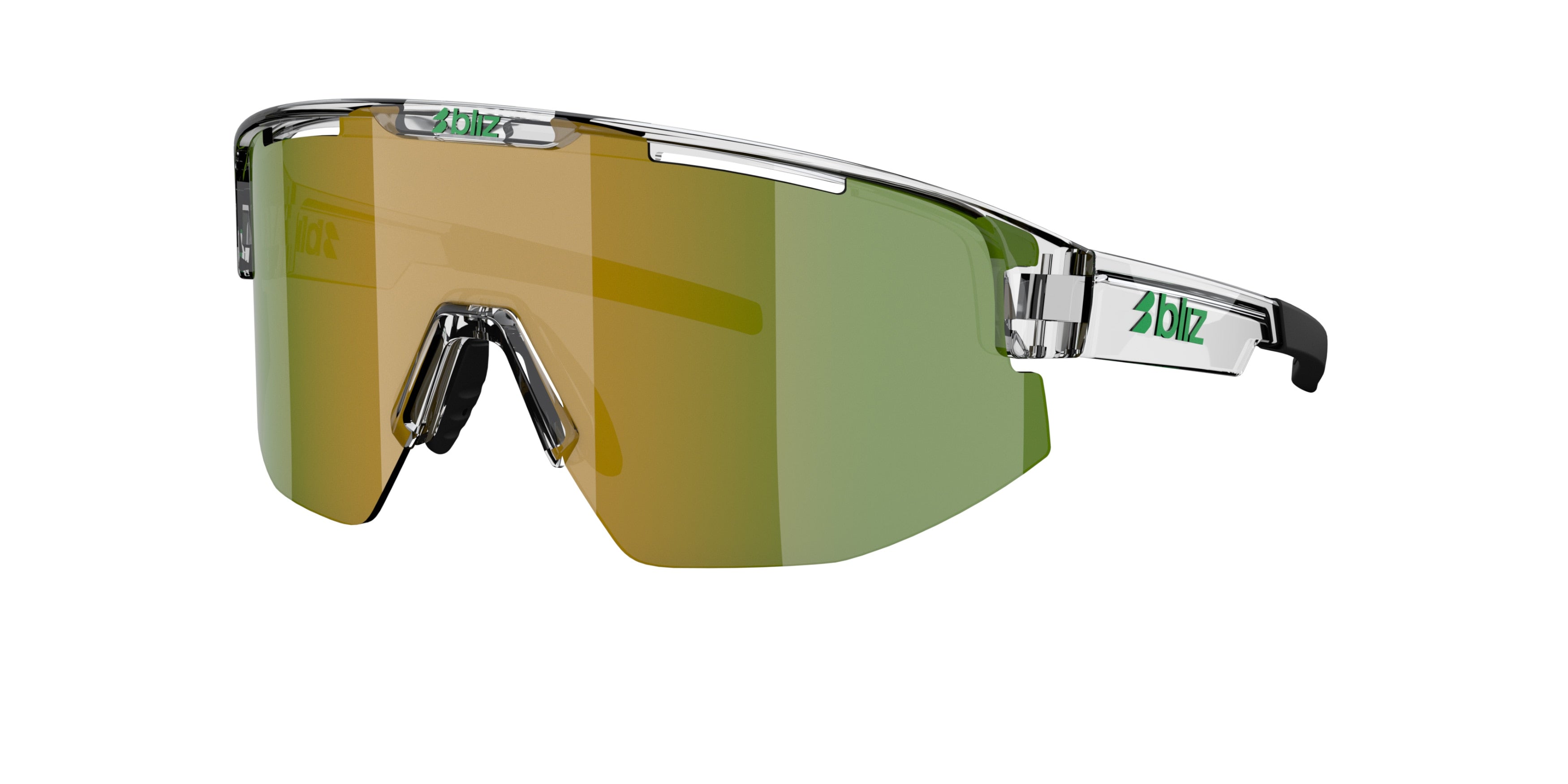Gafas Sol Bliz Matrix/Blanco Transparente/Verde