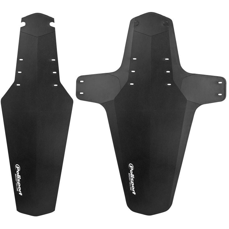 Guardabarros Polisport Mud Slim 2 en 1 Negro