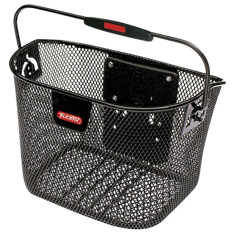 Cesta Delantera Klickfix Mini M Malla 29x20x19cm Negro