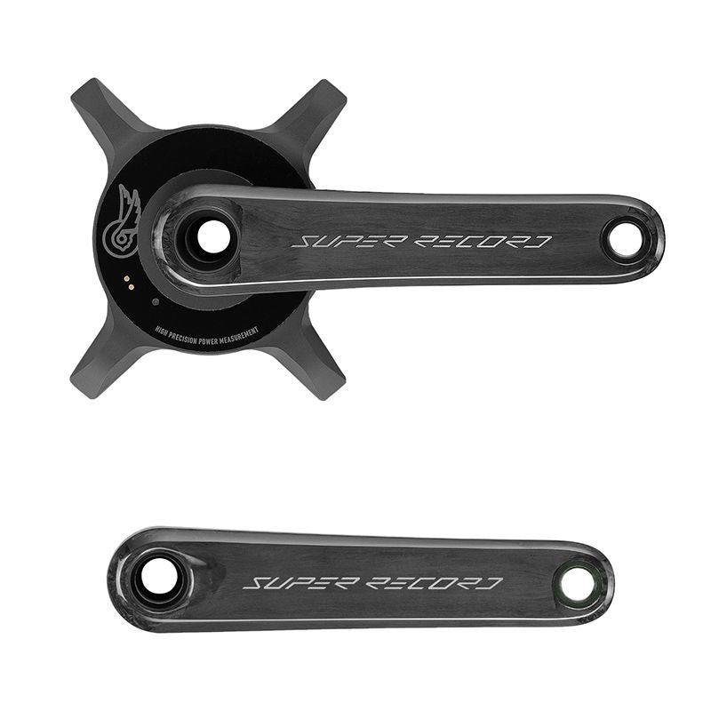 Juego Bielas PotenciĂłmetro Campagnolo Super Record 2x13v Carbono 172.5mm Negro