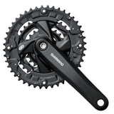 Crankset Shimano FC-M371 Square 44/32/22t 9s Bottom Bracket Chain Guide Black
