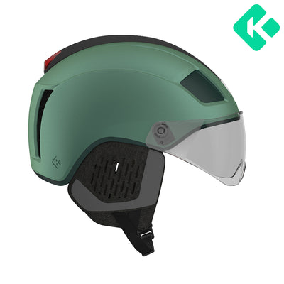 Casco Lazer Nova KC CE-CPSC-NTA LED/Kit Invierno Matte Green Emerald
