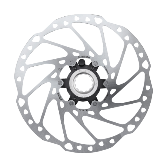 Disco Freno Shimano RT-EM600 Center Lock Anillo Cierre Interno Plata