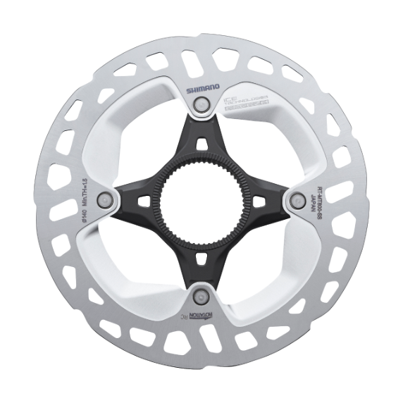 Disco Freno Shimano RT-MT800 Center Lock Ice Technologies Freeza 140mm Negro/Gris