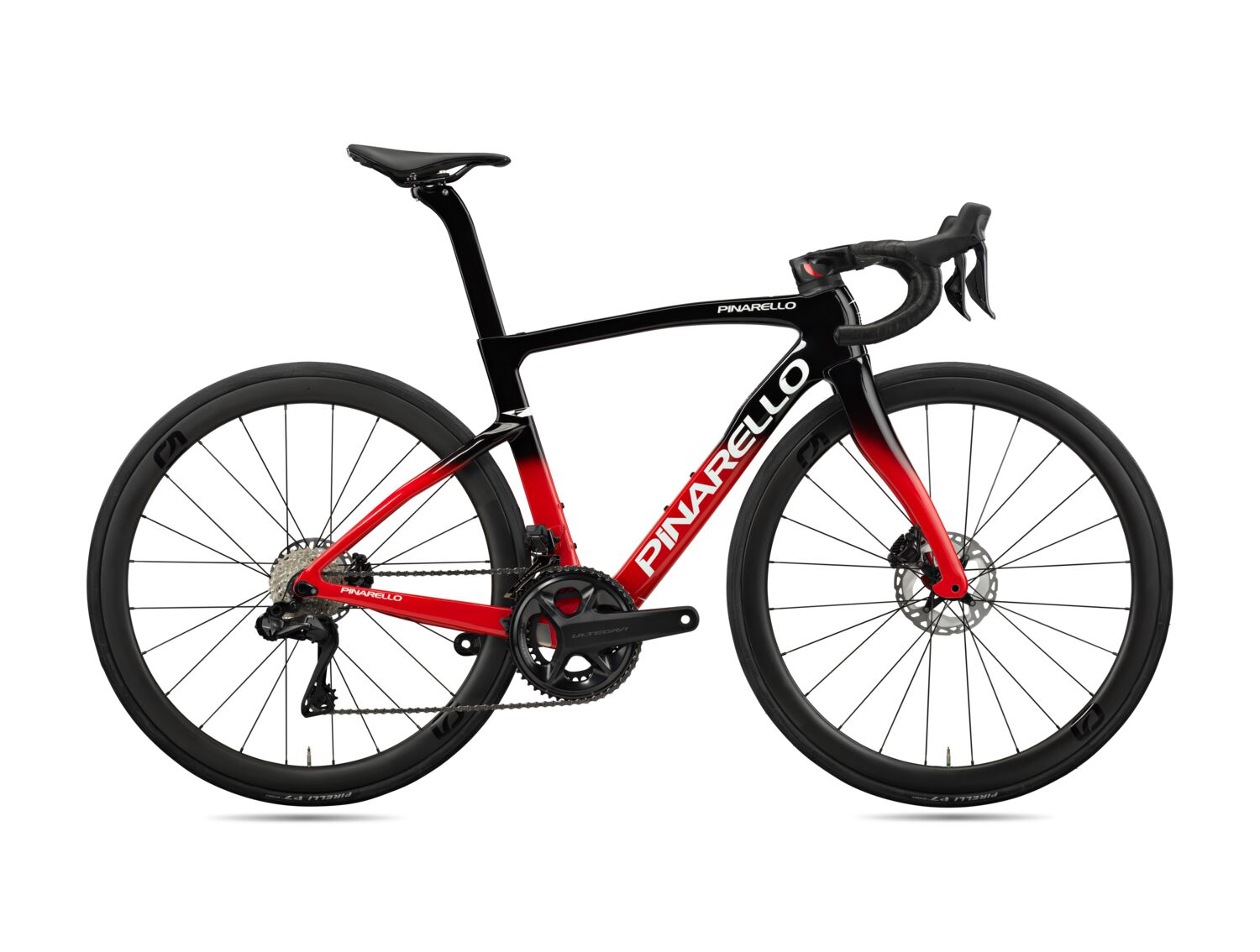 Pinarello F7 DT Swiss A1800 Spline E311-Fastest Red Ultegra Di2 12v