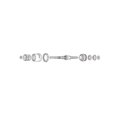 Conjunto Interno Shimano SG-3R40 189.4mm Plata #2