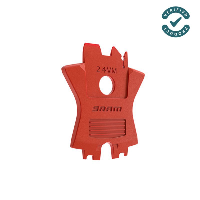 Juego Espaciadores Sram 2.4mm Pinza Freno Monoblock eTap/S900 Rojo