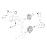 Rear Derailleur Cage Sram Red Xplr eTap AXS Screws Aluminum Black