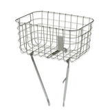 Basil Robin Front Basket 27L 47x31x25cm Steel Mesh Silver Mounts Max. 10kg Grey