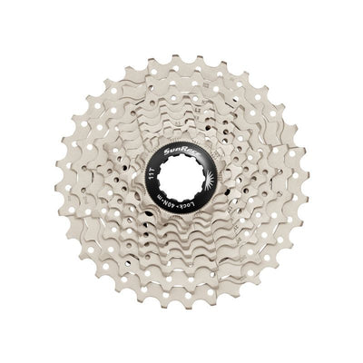Casete Sunrace Acero 10v Gris