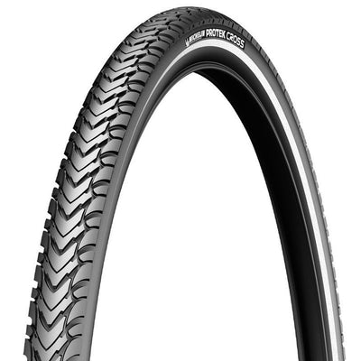 Cubierta Michelin Protek Cross 700x40C Acces Line Rigida Flanco Reflectante Negro