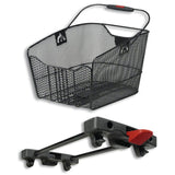 Klickfix CityMax Racktime Rear Basket Adapter Plate Included Narrow Mesh 23x22.5x36cm Black