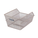 Basil Cento S Rear Basket 21x31x0.95cm Steel Silver