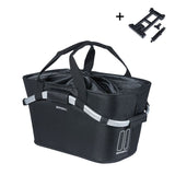 Basil Classic Carry All Rear Basket MIK 2.0 Plate 22L 38x20.5x17.5cm Polyester Black